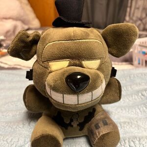 Source Unknown Plush Bear‎ with Black Hat - Olive